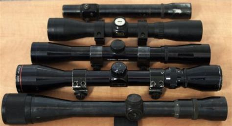 5 Rifle Scopes Bushnell Bsa Simmons Weaver 1” Tubes Varying