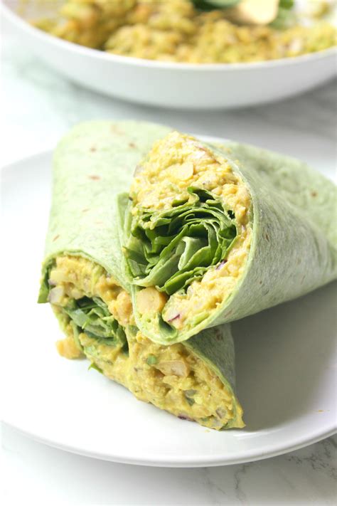 Smashed Chickpea Salad Wraps This Savory Vegan