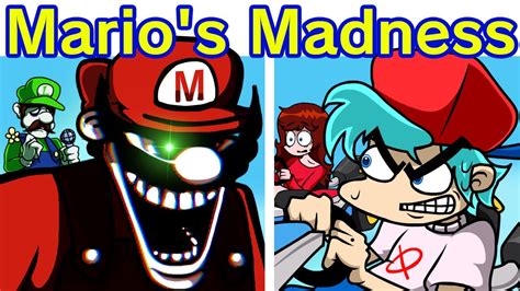 Friday Night Funkin VS Mario S Madness FULL WEEK Cutscenes FNF Mod