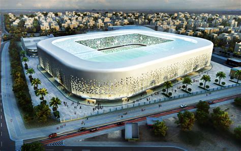 Download wallpapers Sabah Al Salem Stadium, 3D project, soccer, football stadium, Al-Arabi SC ...