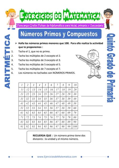 Numeros Primos Y Compuestos Ficha Interactiva Y Descargable Puedes Images