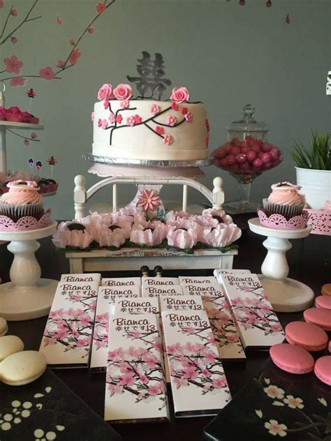 Japanese Cherry Blossom Birthday Party Ideas Photo 6 Of 19 Cherry