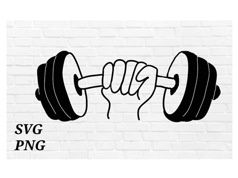 Dumbbell Svg Barbell Svg Fitness Svg Gym Svg Muscle Svg Instant