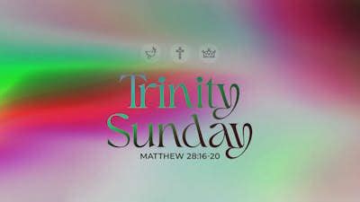 Trinity Sunday Symbols Gradient Background | Church Motion Graphics