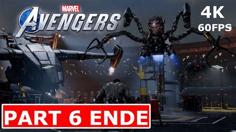 Marvels Avengers Gameplay Walkthrough Part 6 Ende 4K 60FPS PC German