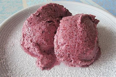 Blueberry And Mint Ice Cream