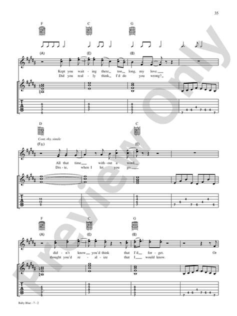 Baby Blue Guitar Badfinger Digital Sheet Music Download