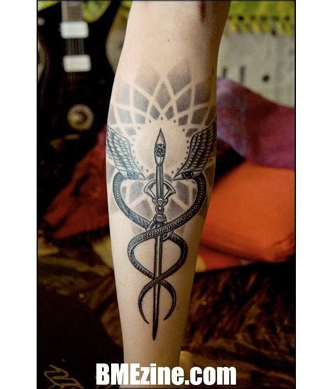 15 Impressive Caduceus Tattoos • Tattoodo