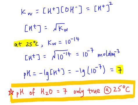 How To Calculate Ph Of Water