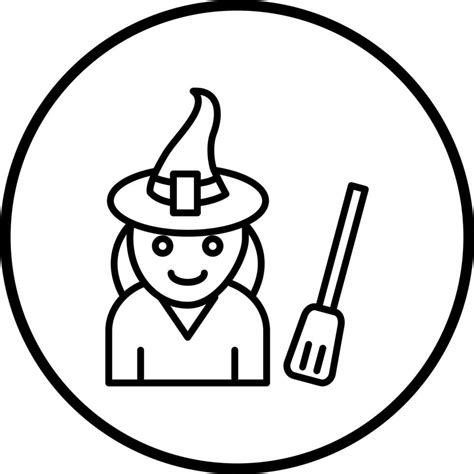 Witch Vector Icon Style 22112813 Vector Art At Vecteezy