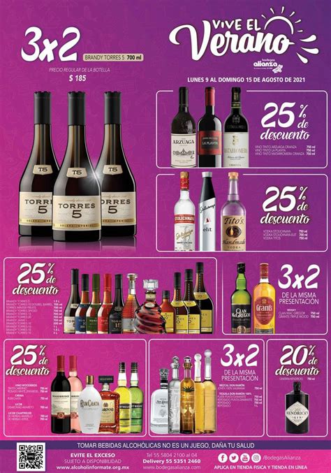 Ofertas Bodegas Alianza En Vinos Y Licores 9 Al 22 De Agosto 2021