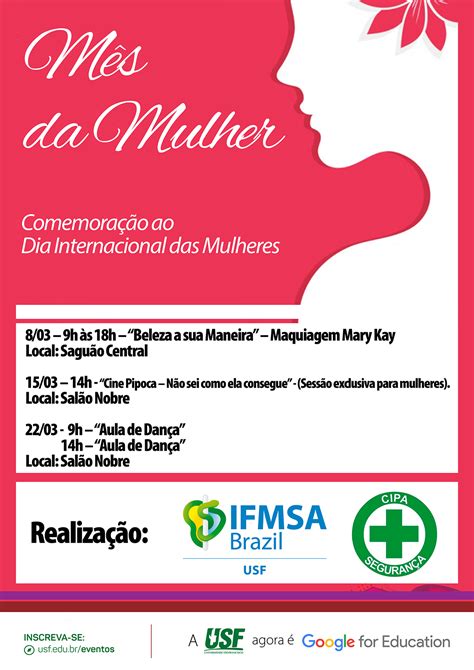 Comemoração Ao Dia Internacional Das Mulheres Usf Universidade São