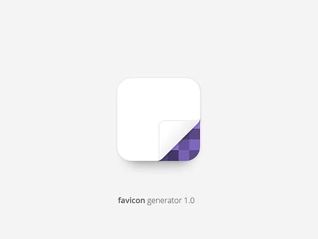 Freebie: Favicon generator by Lorenzo Buosi on Dribbble