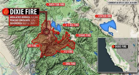 Dixie Fire Map