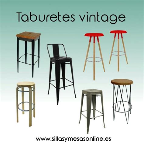 Taburetes vintage para hostelería Variedad de estilos y colores Entra