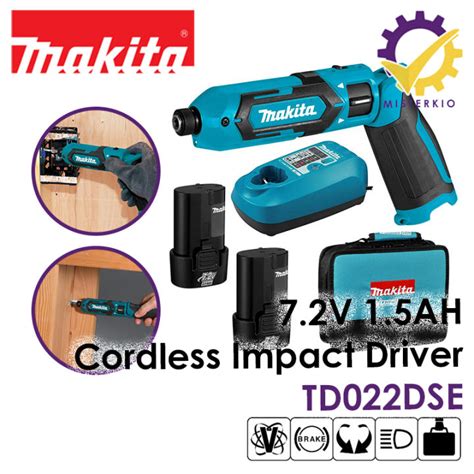 Makita Td Dse V Ah Cordless Impact Driver Mm Hex