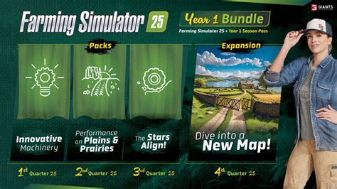 El paquete Farming Simulator 25 Year 1 incluye nuevos paquetes y expansión