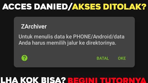 CARA MENGATASI FOLDER DATA OBB AKSES DITOLAK DI ANDROID 11 12 13 14