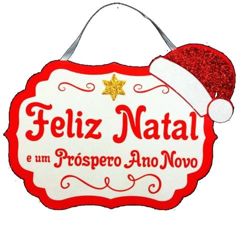 Placa Madeira Feliz Natal Pr Spero Ano Novo Unidade Piffer