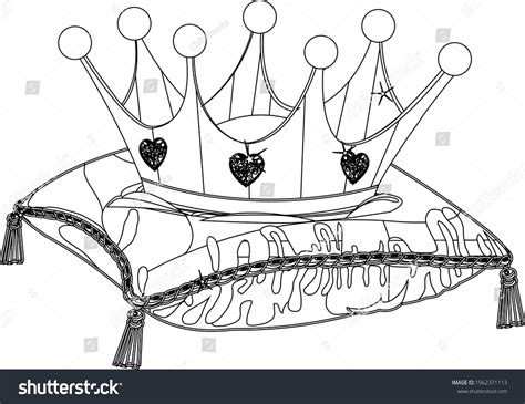 Drawing Crown Cartoon Vector Illustration Isolated Stock Vector ...