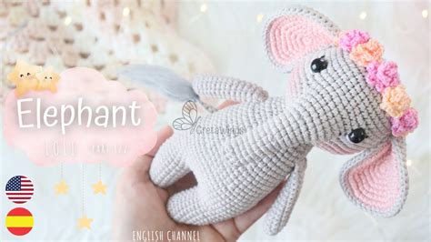 Elephant Amigurumi Tutorial Step By Part 1 2 Step Sub GretaWings