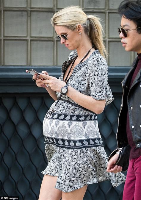 Pregnant Nicky Hilton Shows Off Her Legs In A Sweet Summer Frock