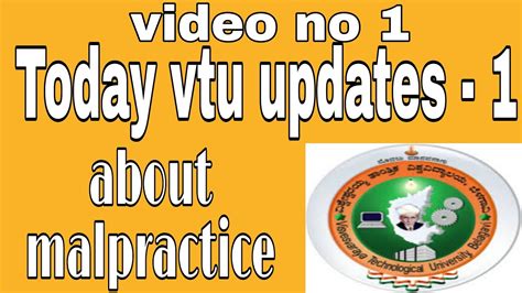 Vtu Updates Today Vtuupdatestoday Vtunewupdate Vtu Malpractice Update