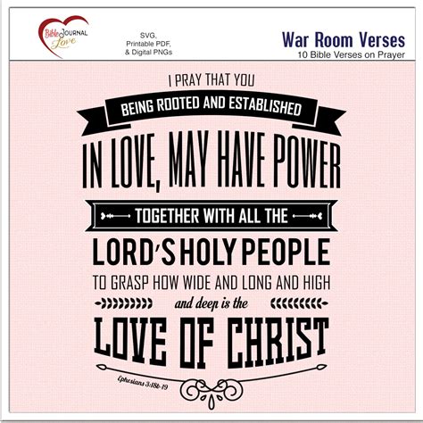 10 War Room Bible Verse Bundle Prayer Theme in Printable Pdfs - Etsy