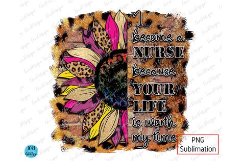 Sunflower Nurse Sublimation Download Graphic By Tori Designs · Creative Fabrica