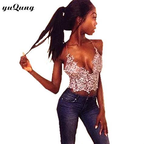 Yuqung Elegant White Lace Crop Top Summer Beach Backless Plunge Cut Out