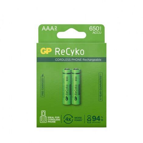 Gp Battery Pile Rechargeable V Mini Stilo Aaa Mah Pcs