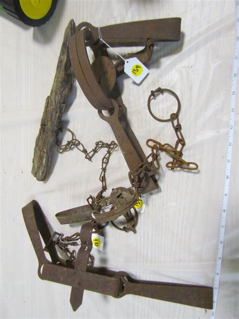 Lot Of Leg Hold Animal Traps