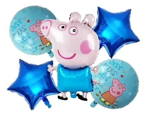 Set Globos Met Licos Infantiles George Con Peppa Pig Cuotas Sin Inter S