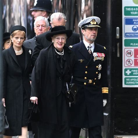 Queen Margrethe of Denmark Attends the Funeral of Queen Elizabeth