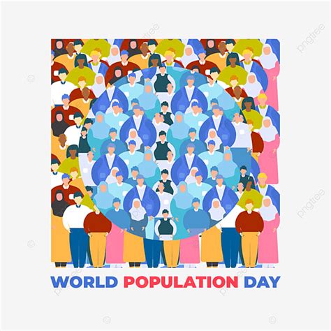 World Population Day Vector Png Images World Population Illustration