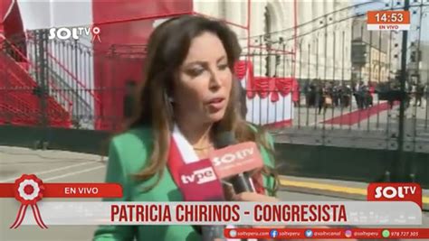 Congresista Patricia Chirinos Opina Sobre Mensaje A La Naci N De Dina