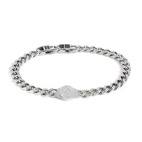 Bracciale Acciaio Catena Con Logo Infinito Acciaio Marl Br