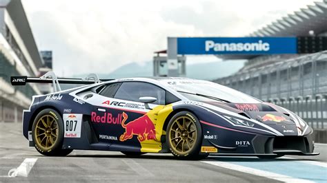 Lamborghini Huracan Gt With Custom Redbull Livery On Adrenaline Racing