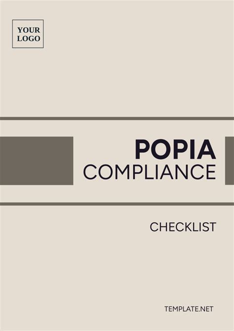 Free Popia Compliance Checklist Template Edit Online And Download