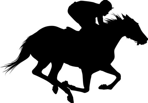 Race Horse Silhouette - Openclipart