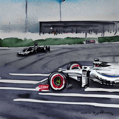 F1 Yarış Watercolor · Creative Fabrica