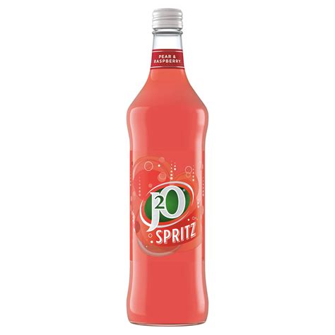 J2o Spritz Pear And Raspberry Sparkling Juice Drink 750ml Orange And