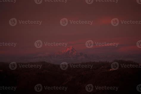 Sunrise Over Monviso Peak at the Alps 38067859 Stock Photo at Vecteezy