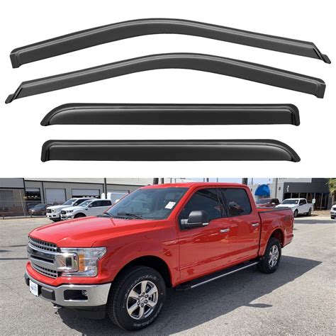 Window Rain Guards Shield For 2015 2023 Ford F150 Window Vent Visors Shades Wind Deflectors For