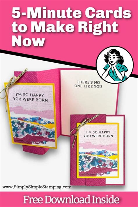 5 Minute Paper Craft Saved My Sanity! | Card making tutorials, Cards, Fancy fold card tutorials