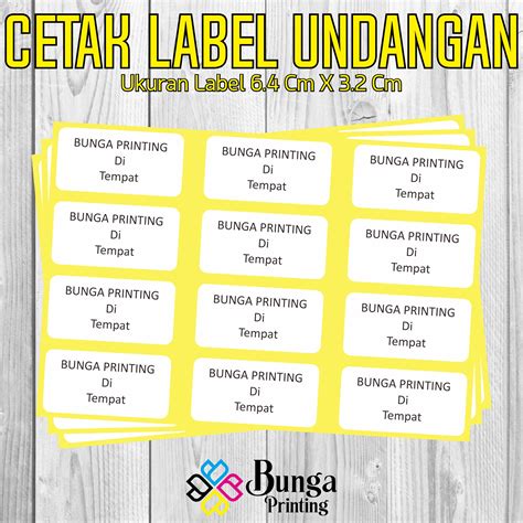 [100 Pcs Nama] Jasa Cetak Label Nama Undangan Pernikahan 103 Lazada Indonesia