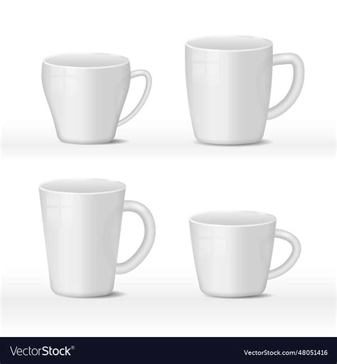 Realistic Mug Royalty Free Vector Image VectorStock