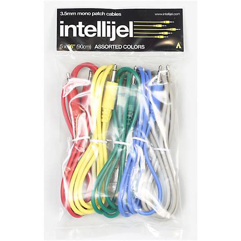 intellijel patch cables  pak assorted colors  mm cable