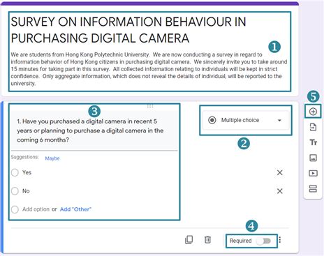 Survey Template Google Forms