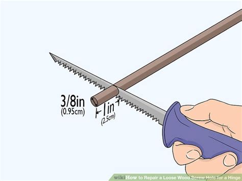 Easy Ways To Repair A Loose Wood Screw Hole For A Hinge WikiHow